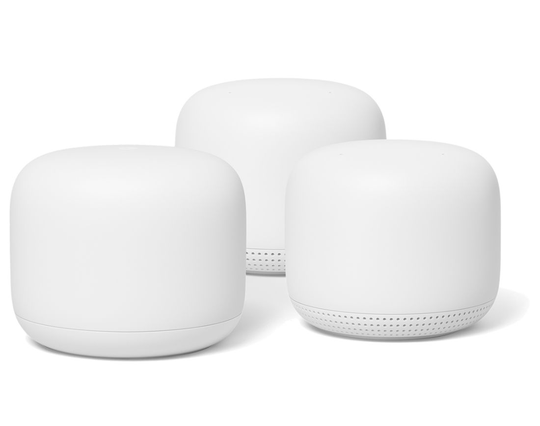 Google - Nest Wifi Router+2pk Point Bundle