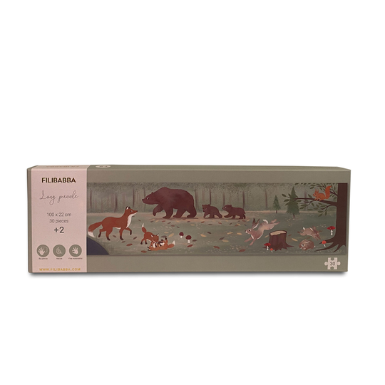 Filibabba - Puzzle with 30 pieces - Nordic animals