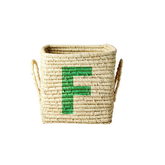 Rice - Raffia Square Basket - F