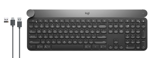 Logitech - Craft Advanced keyboard with creative input dial - Nordic Layout