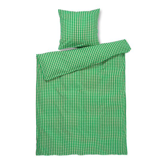 Juna - Organic Bed linen - Crisp - 140 x 200 cm - Green