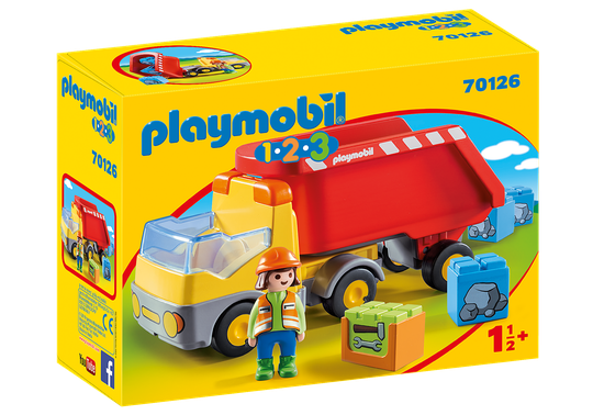 Playmobil - 1.2.3 - Dump Truck (70126)