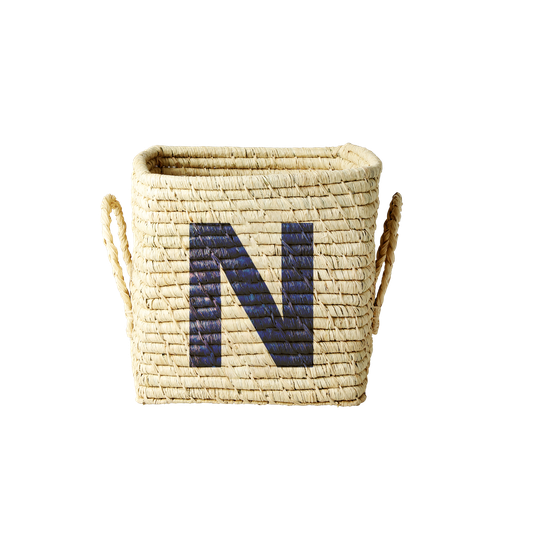 Rice - Raffia Square Basket - N