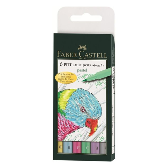 Faber-castell - Pitt artist brush pastel, 6 pc (167163)