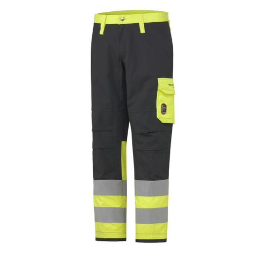Helly Hansen Workwear Aberdeen 76479-369 Työhousut huomioväri, keltainen/graniitinharmaa C46
