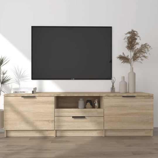 vidaXL TV-taso Sonoma-tammi 140x35x40 cm tekninen puu