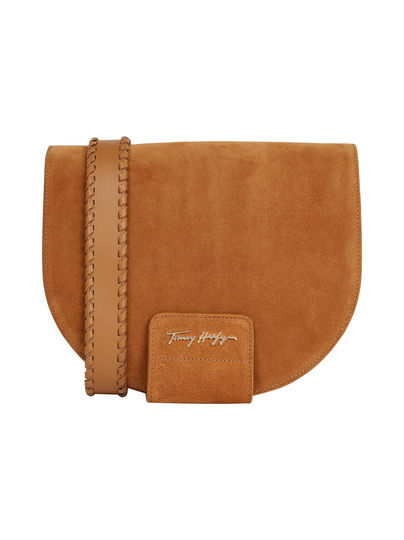 Leather statement saddle -olkalaukku
