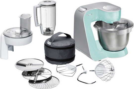 Bosch - Kitchen Machine, 1000W - MUM58020 - Turquoise / Silver