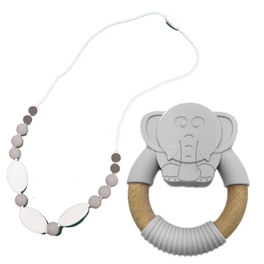 Edushape - Silicone Teeting Toy - Light grey (E622708)