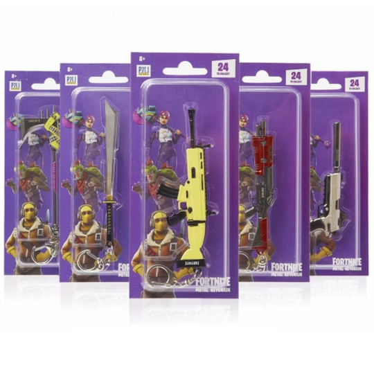 Fortnite 12CM 3D Metal Keychains Assorted