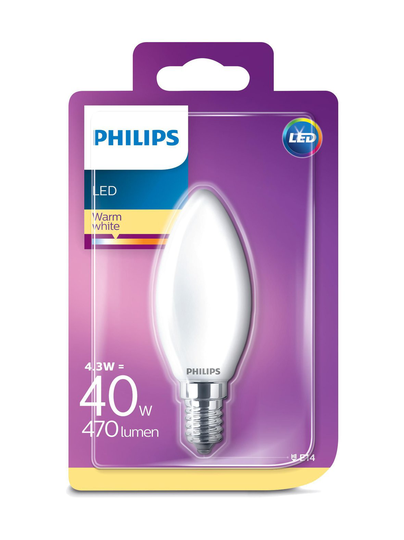 Led classic 4,3 w b35 e14 -kynttilälamppu