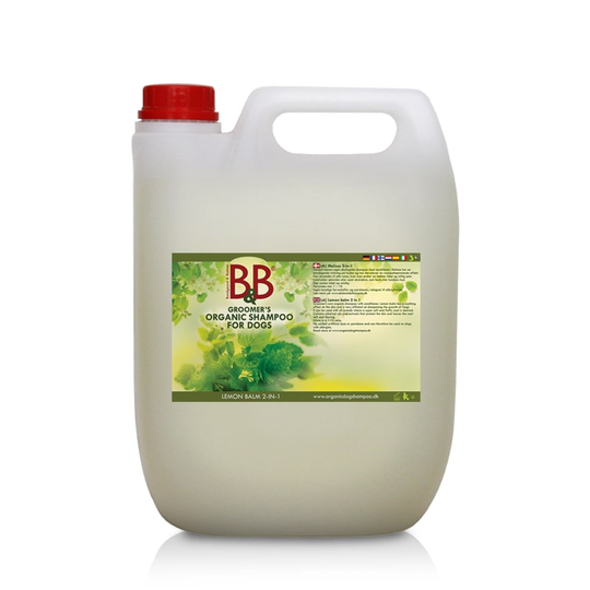 B&B - Organic lemonbalm 2in1 shampoo for dogs 5000ml - (00305)
