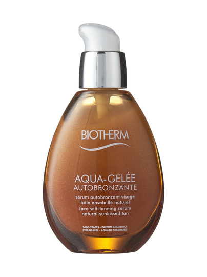 Aqua-gelée autobronzante -itseruskettava ja kosteuttava seerumi kasvoille 50 ml
