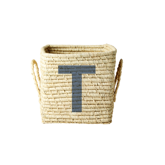 Rice - Raffia Square Basket - T